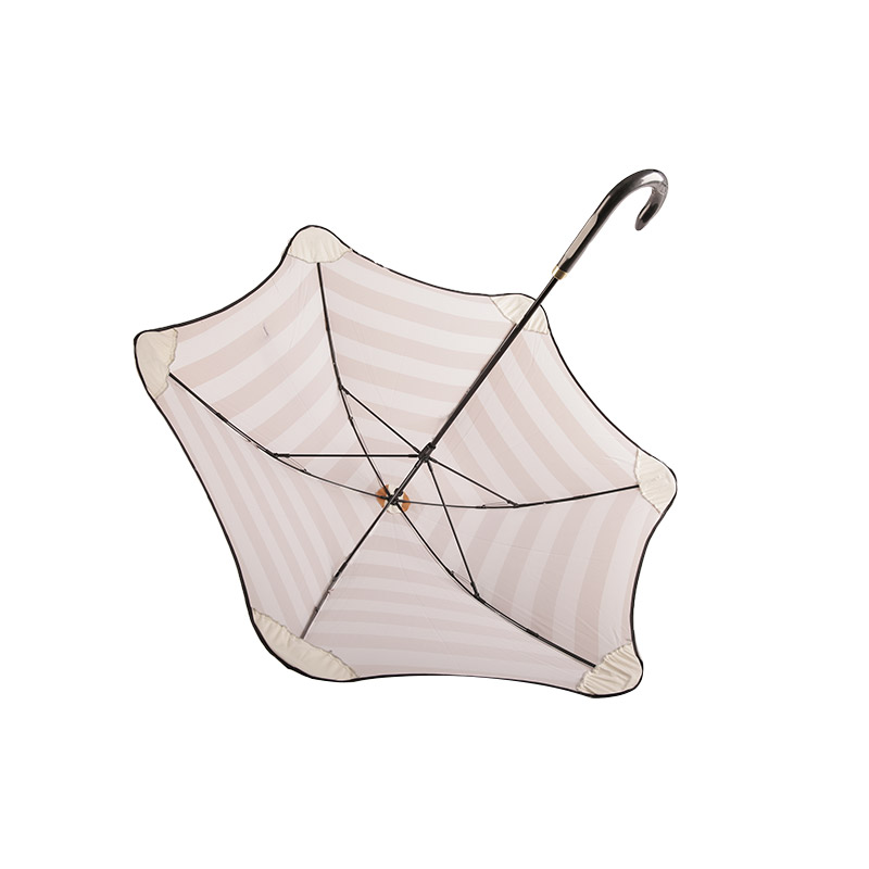 Randigt Beach Sun Oxford Rak paraply-0E6B0007