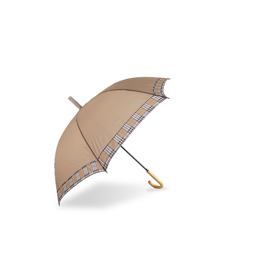 Aprikos Partial Stripes Pongee Rak paraply-0E6B0201 Aprikos Partial Stripes Pongee Rak paraply-0E6B0201