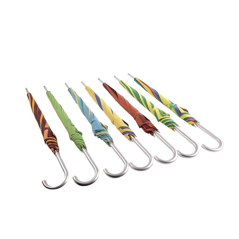 Trefärgad Vision Is Strong Pongee rakt paraply-0E6B0283