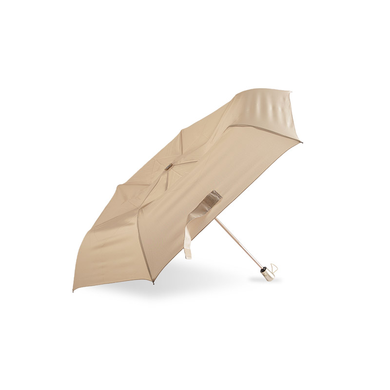 Aprikos Atmosphere Pongee Trefaldigt paraply-0E6B0465