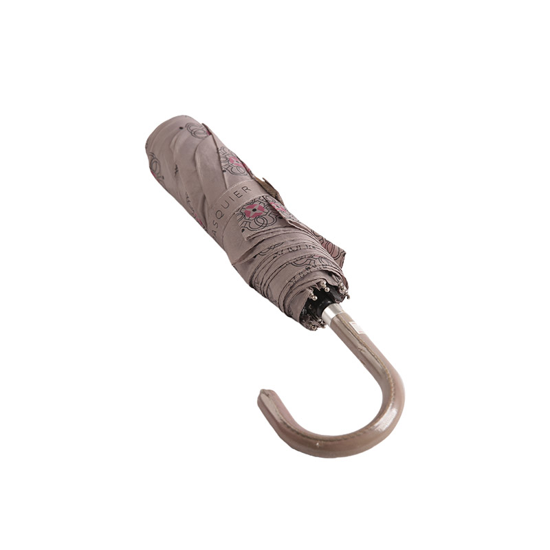 Ljus färgtryck polyester Trefaldigt paraply-0E6B0739