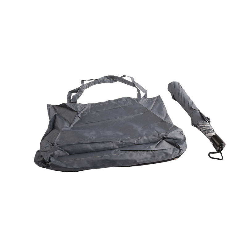 Enkelt rent silvermetall Tvåfaldigt paraply-0E6B0782